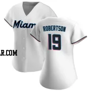 David Robertson Women's Miami Marlins White Replica Home Jersey