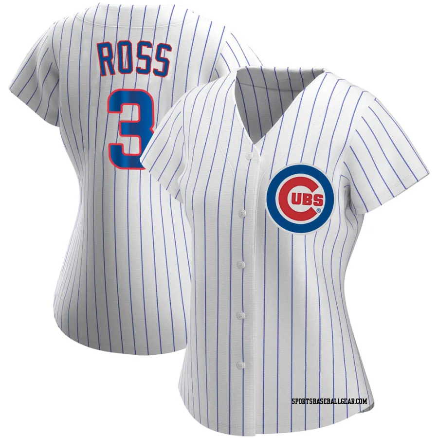 David Ross Women's Chicago Cubs White Authentic Home Jersey