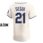 David Segui Men's Seattle Mariners Cream Elite Alternate Jersey