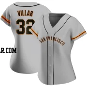 David Villar Women's San Francisco Giants Gray Authentic Road Jersey
