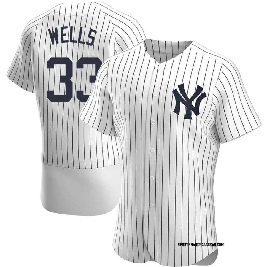 David Wells Men's New York Yankees White Authentic Home Jersey