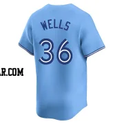 David Wells Men's Toronto Blue Jays Blue Limited Powder Alternate Jersey