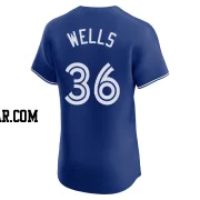 David Wells Men's Toronto Blue Jays Royal Elite Alternate Jersey