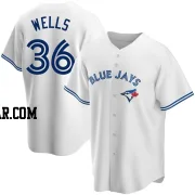 David Wells Youth Toronto Blue Jays White Replica Home Jersey