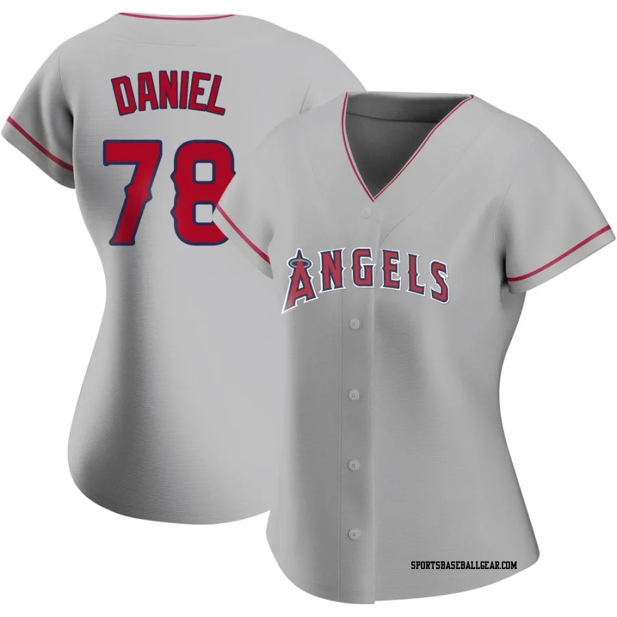 Davis Daniel Women's Los Angeles Angels Authentic Silver Road Jersey