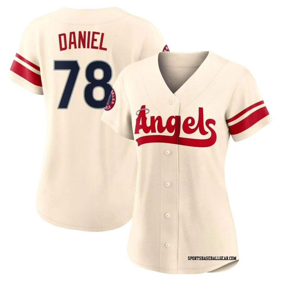 Davis Daniel Women's Los Angeles Angels Cream Authentic 2022 City Connect Jersey