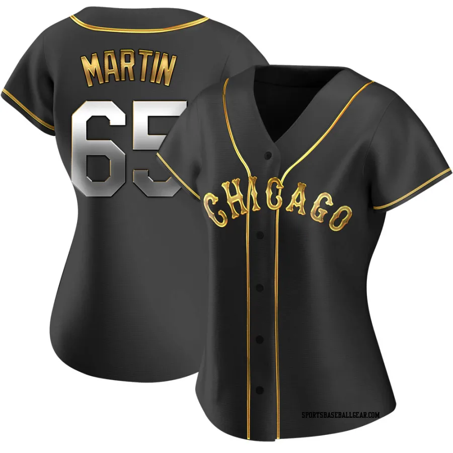 Davis Martin Women's Chicago White Sox Black Golden Replica Alternate Jersey