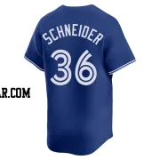 Davis Schneider Youth Toronto Blue Jays Royal Limited Alternate Jersey