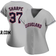 Davis Sharpe Women's Cleveland Guardians Gray Authentic Road Jersey