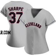Davis Sharpe Women's Cleveland Guardians Gray Replica Road Jersey