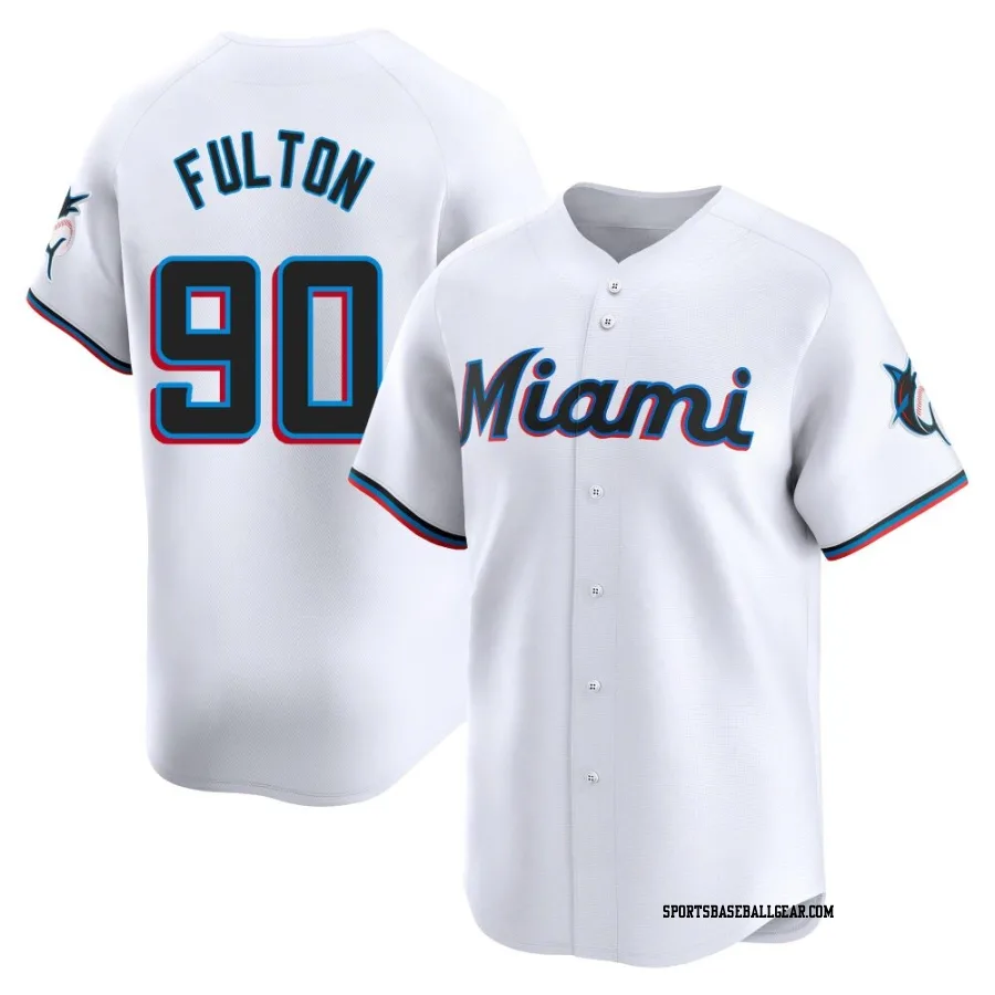 Daxton Fulton Youth Miami Marlins White Limited Home Jersey