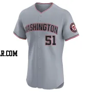 Daylen Lile Men's Washington Nationals Gray Elite Road Jersey