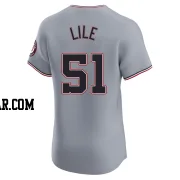 Daylen Lile Men's Washington Nationals Gray Elite Road Jersey