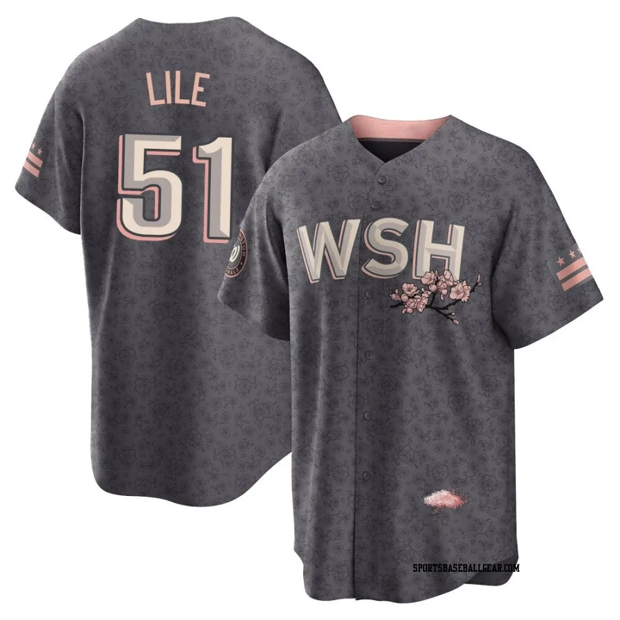 Daylen Lile Men's Washington Nationals Gray Replica 2022 City Connect Jersey
