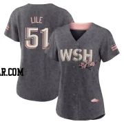 Daylen Lile Women's Washington Nationals Gray Authentic 2022 City Connect Jersey