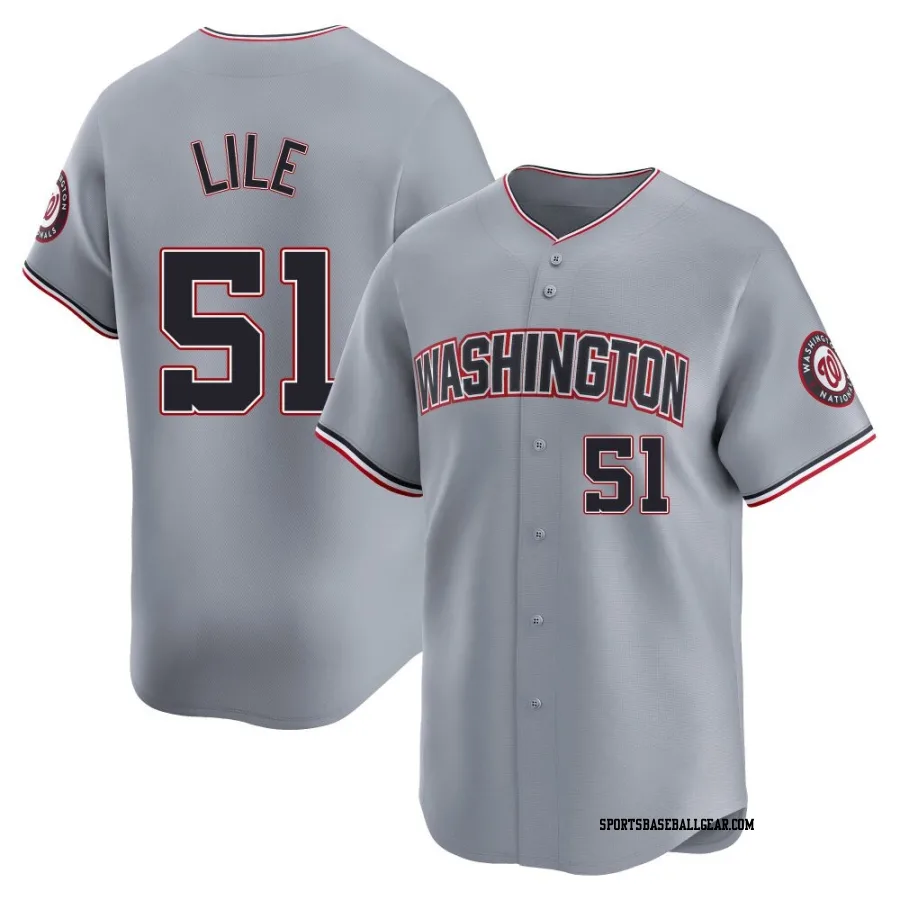 Daylen Lile Youth Washington Nationals Gray Limited Road Jersey