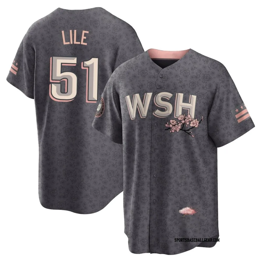 Daylen Lile Youth Washington Nationals Gray Replica 2022 City Connect Jersey