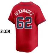 Daysbel Hernandez Men's Atlanta Braves Red Limited Alternate Jersey