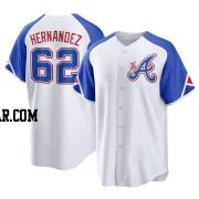 Daysbel Hernandez Men's Atlanta Braves White Replica 2023 City Connect Jersey