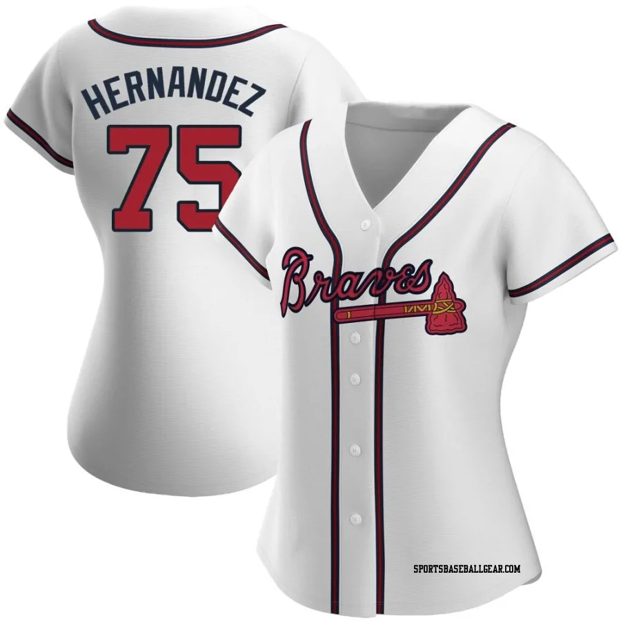 Daysbel Hernandez Women's Atlanta Braves White Replica Home Jersey