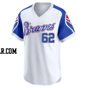 Daysbel Hernandez Youth Atlanta Braves White Limited Throwback Cooperstown Collection Jersey