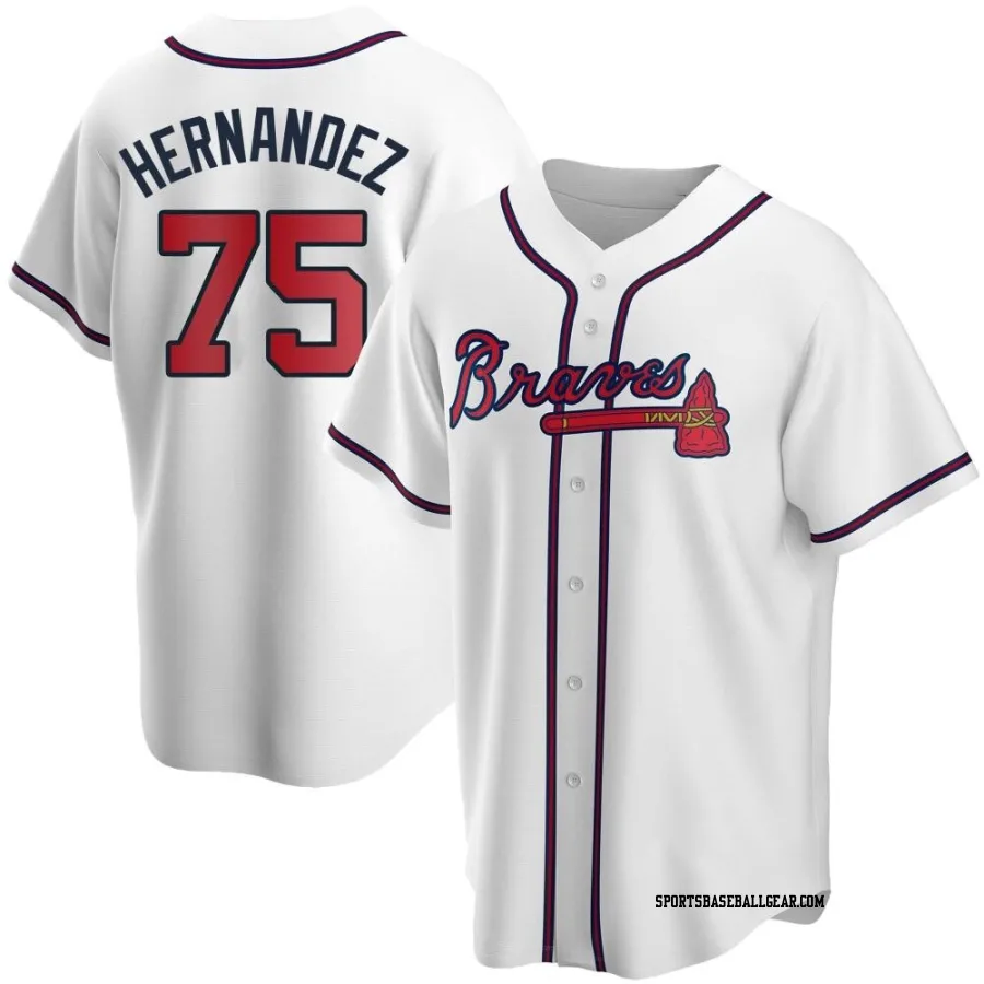 Daysbel Hernandez Youth Atlanta Braves White Replica Home Jersey
