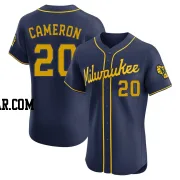 Daz Cameron Men's Milwaukee Brewers Navy Elite Alternate Jersey