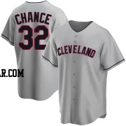 Dean Chance Men's Cleveland Guardians Gray Replica Road Jersey