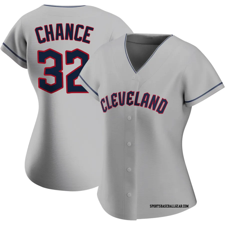 Dean Chance Women's Cleveland Guardians Gray Authentic Road Jersey