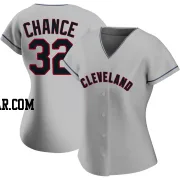 Dean Chance Women's Cleveland Guardians Gray Replica Road Jersey
