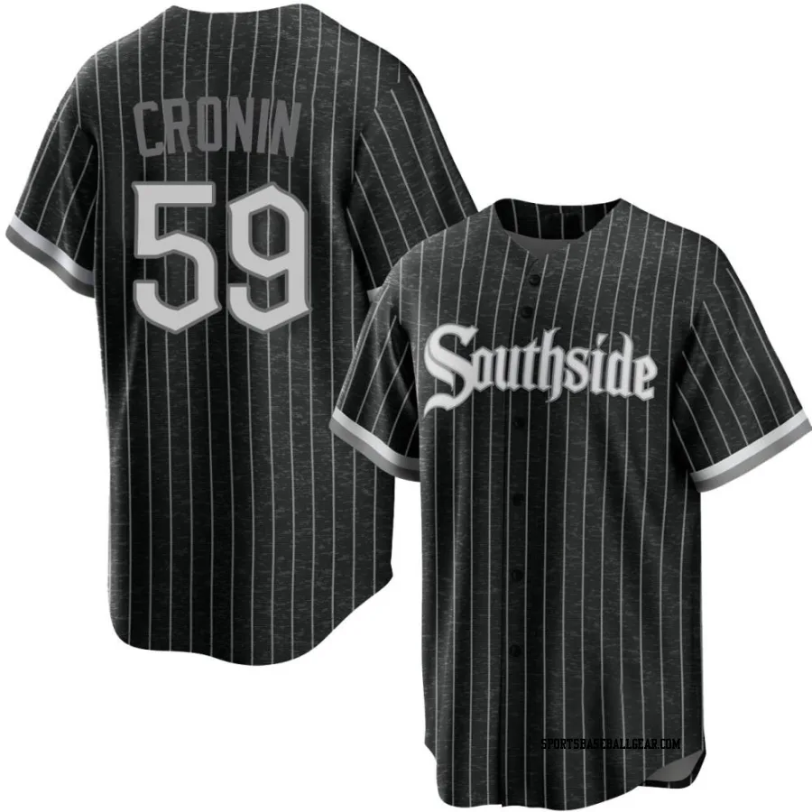 Declan Cronin Men's Chicago White Sox Black Replica 2021 City Connect Jersey