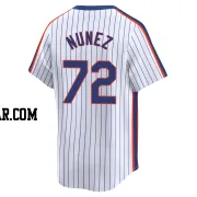 Dedniel Nunez Men's New York Mets White Limited Cooperstown Collection Jersey