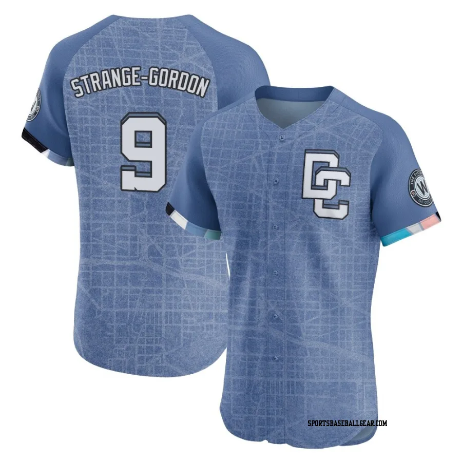 Dee Strange-Gordon Men's Washington Nationals Blue Elite 2025 City Connect Jersey