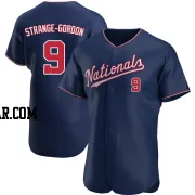Dee Strange-Gordon Men's Washington Nationals Navy Authentic Alternate Jersey