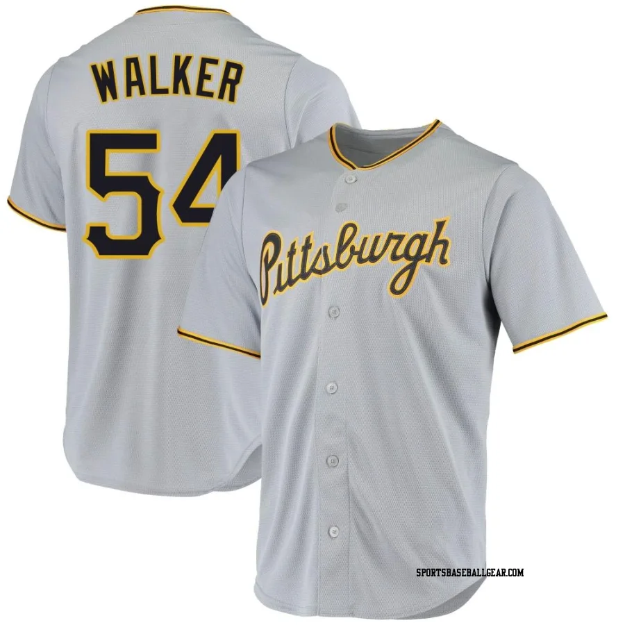 Deion Walker Youth Pittsburgh Pirates Gray Replica Road Jersey