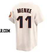 Denis Menke Men's Houston Astros Cream Limited Throwback Cooperstown Collection Jersey