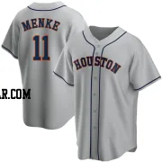 Denis Menke Men's Houston Astros Gray Replica Road Jersey