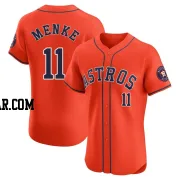 Denis Menke Men's Houston Astros Orange Elite Alternate Vapor Premier Jersey