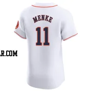 Denis Menke Men's Houston Astros White Elite Home Jersey