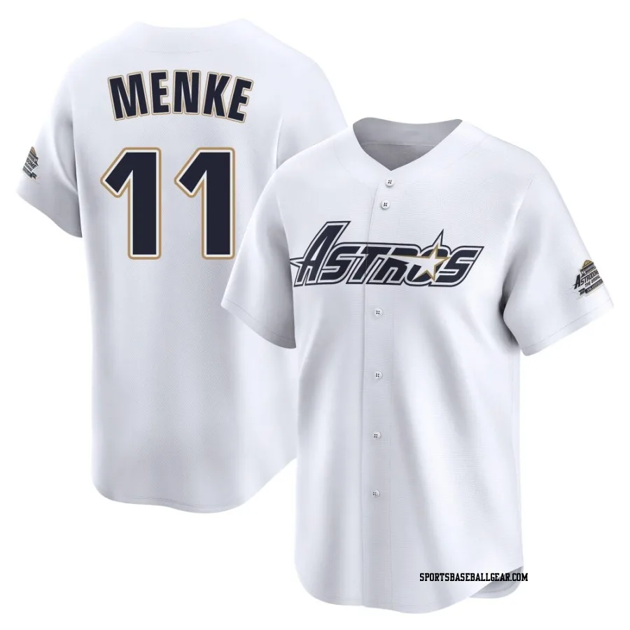 Denis Menke Men's Houston Astros White Limited Throwback Cooperstown Collection Jersey
