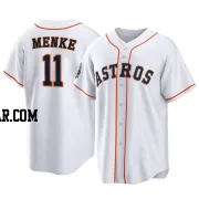 Denis Menke Men's Houston Astros White Replica 2022 World Series Home Jersey