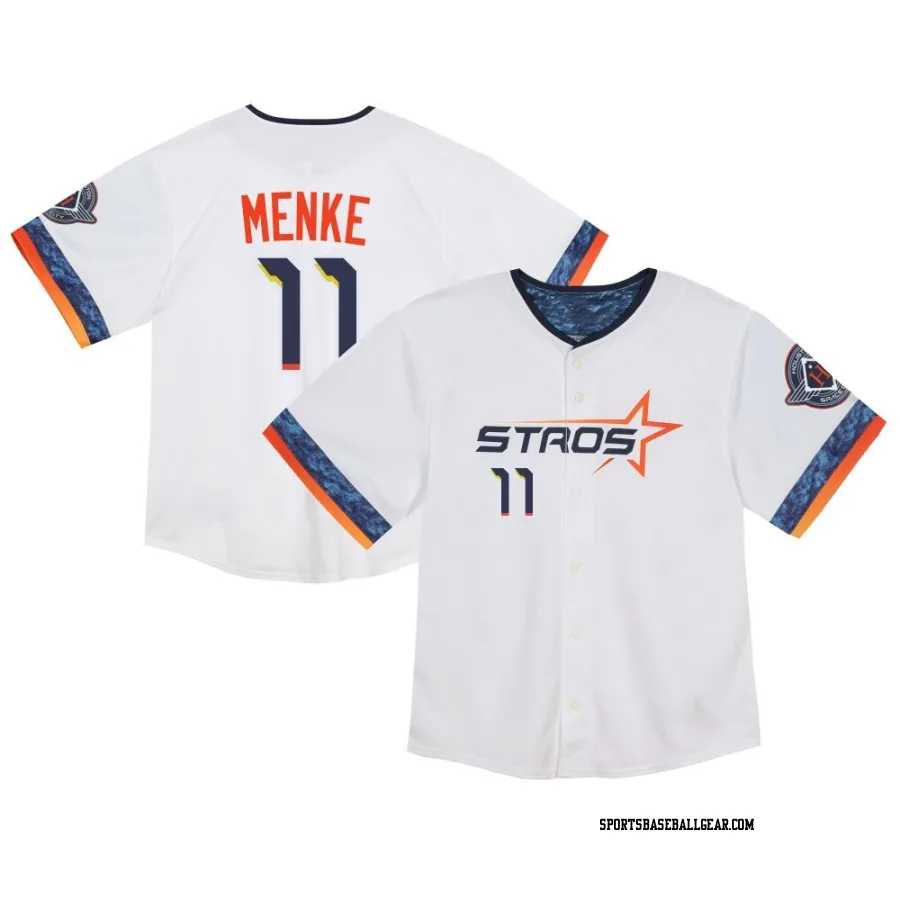 Denis Menke Toddler Houston Astros White Limited 2025 City Connect Jersey