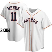 Denis Menke Youth Houston Astros White Replica Home Jersey