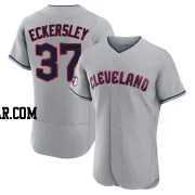 Dennis Eckersley Men's Cleveland Guardians Gray Authentic Road Jersey