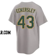 Dennis Eckersley Youth Oakland Athletics Gray Replica Away 2.0 Jersey