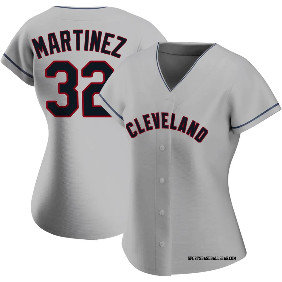 Dennis Martinez Women's Cleveland Guardians Gray Authentic Road Jersey