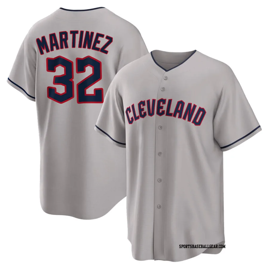 Dennis Martinez Youth Cleveland Guardians Gray Replica Road Jersey