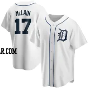 Denny McLain Men's Detroit Tigers White Replica Home Jersey
