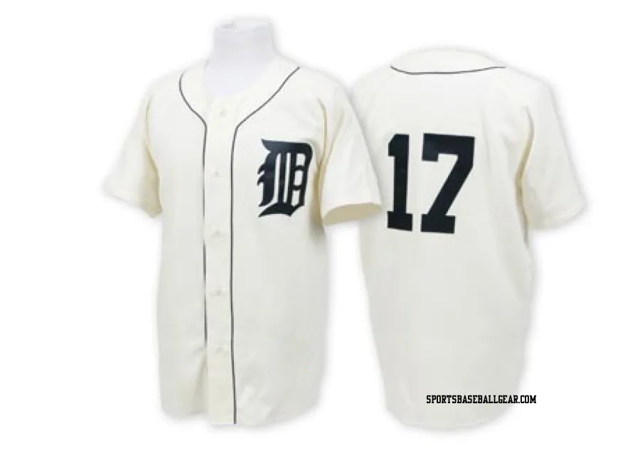 Denny McLain Men's Detroit Tigers White Replica Throwback Jersey