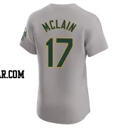 Denny Mclain Men's Oakland Athletics Gray Elite Road Jersey